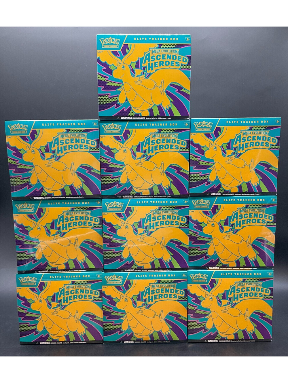 Lot of (10) Pokemon TCG Ascended Heroes ME02.5 Elite Trainer Boxes SEALED ETB